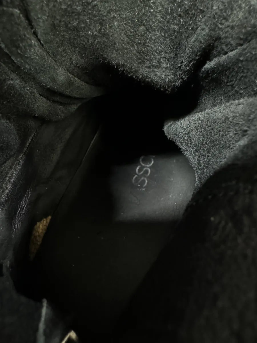 2009 Kris Van Assche Black Megalaced High Leather Sneakers tsGxazu 9