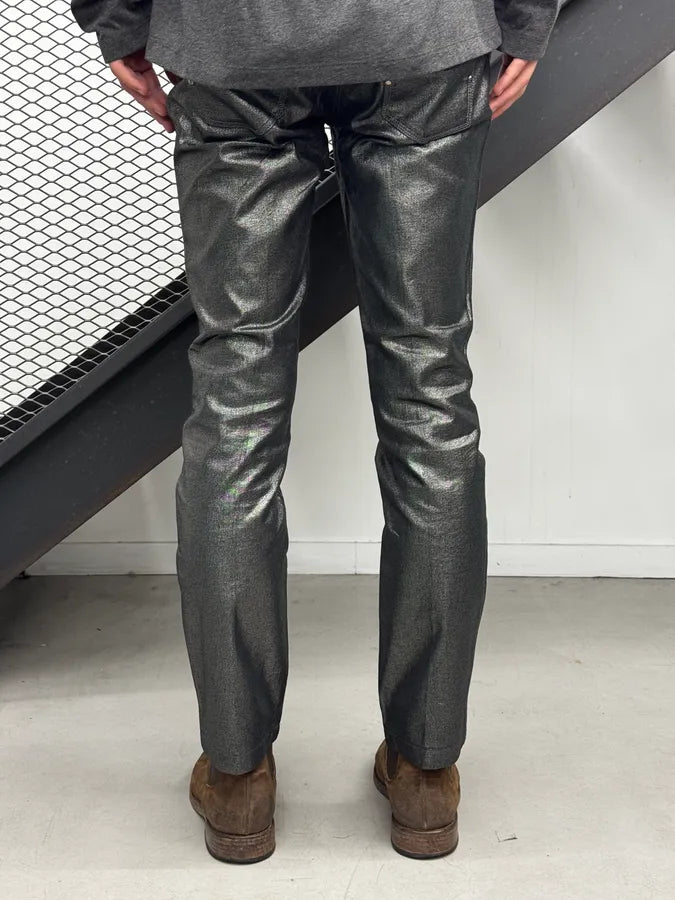 2000s Dolce & Gabbana Black Shinny Bright Pants HjjJRdS 4