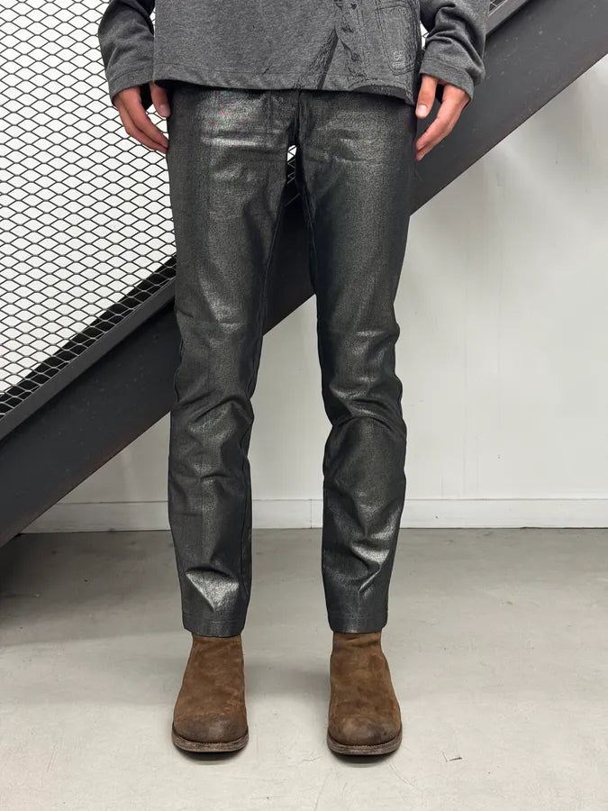 2000s Dolce & Gabbana Black Shinny Bright Pants HjjJRdS 2