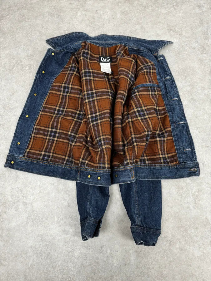 2000s Dolce & Gabbana Blue Multi Buttons Denim Jacket dPbrXJr 6