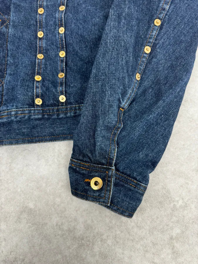 2000s Dolce & Gabbana Blue Multi Buttons Denim Jacket dPbrXJr 7