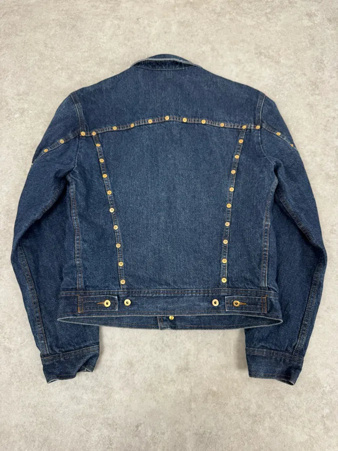 2000s Dolce & Gabbana Blue Multi Buttons Denim Jacket dPbrXJr 3