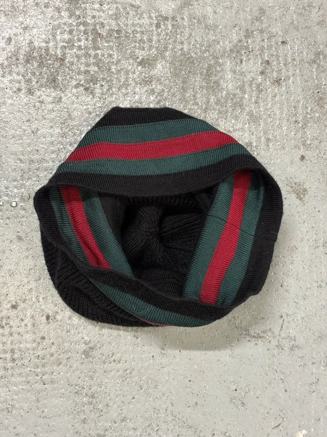 2000s Gucci Black Wool Striped Beanie xGTEzal 6