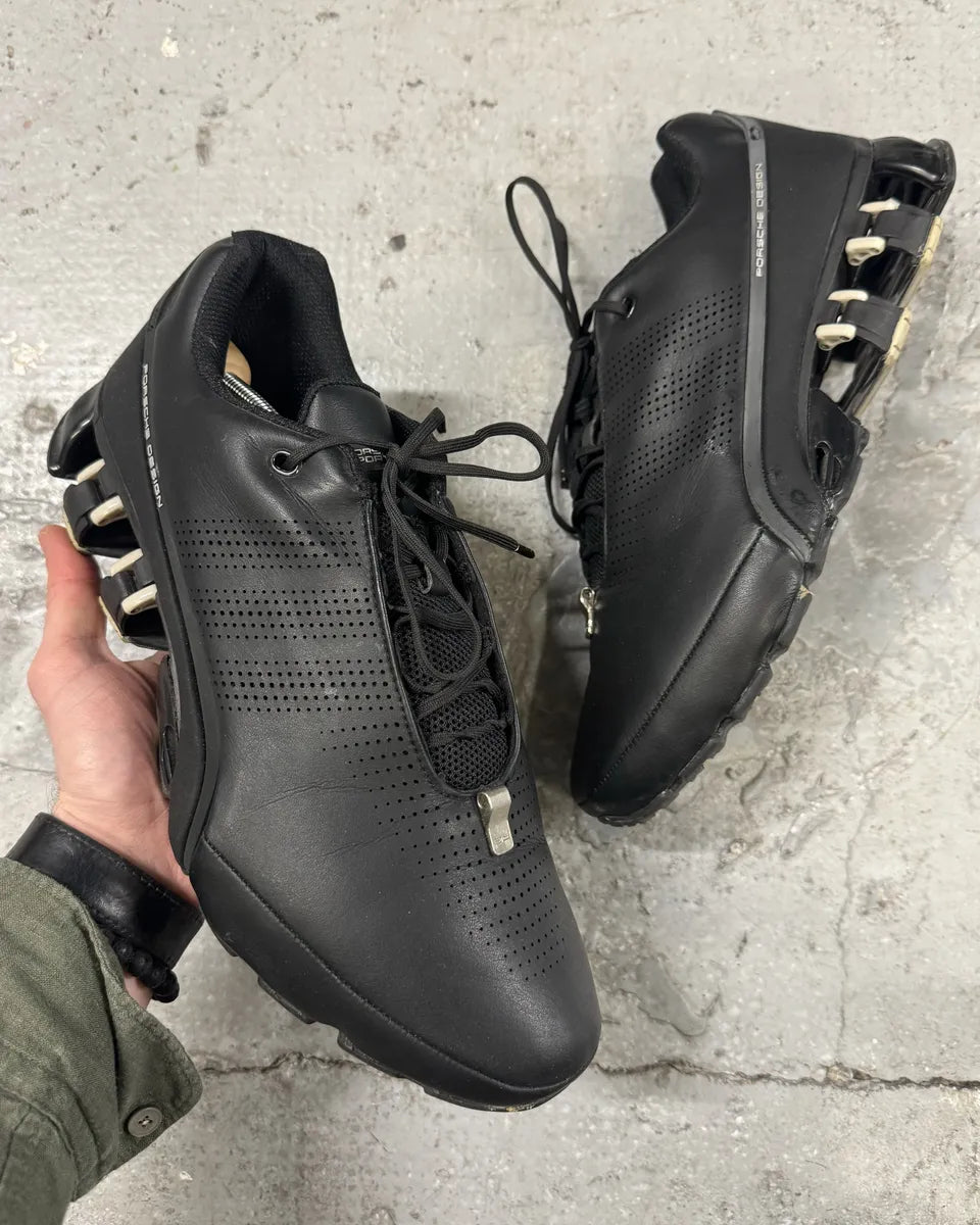 2010 Adidas x Porsche Black Leather Bounce Shoes (45eu/us11) ZrivYji 0