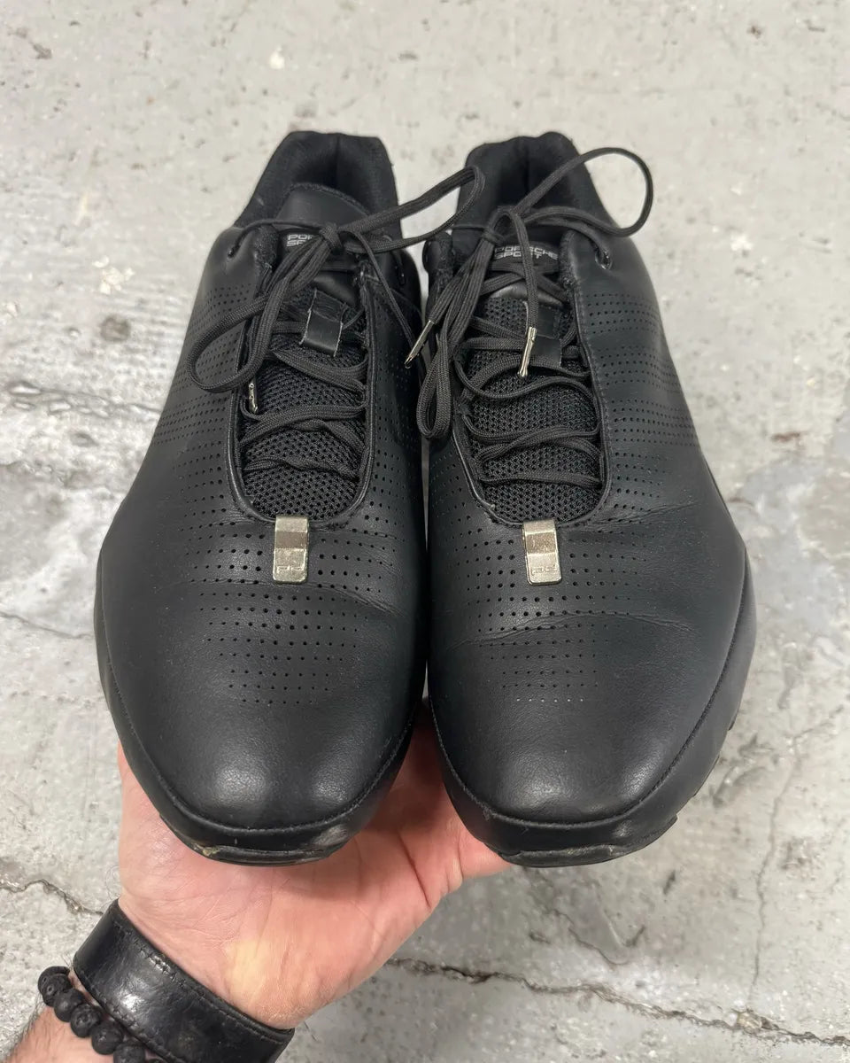 2010 Adidas x Porsche Black Leather Bounce Shoes (45eu/us11) ZrivYji 2