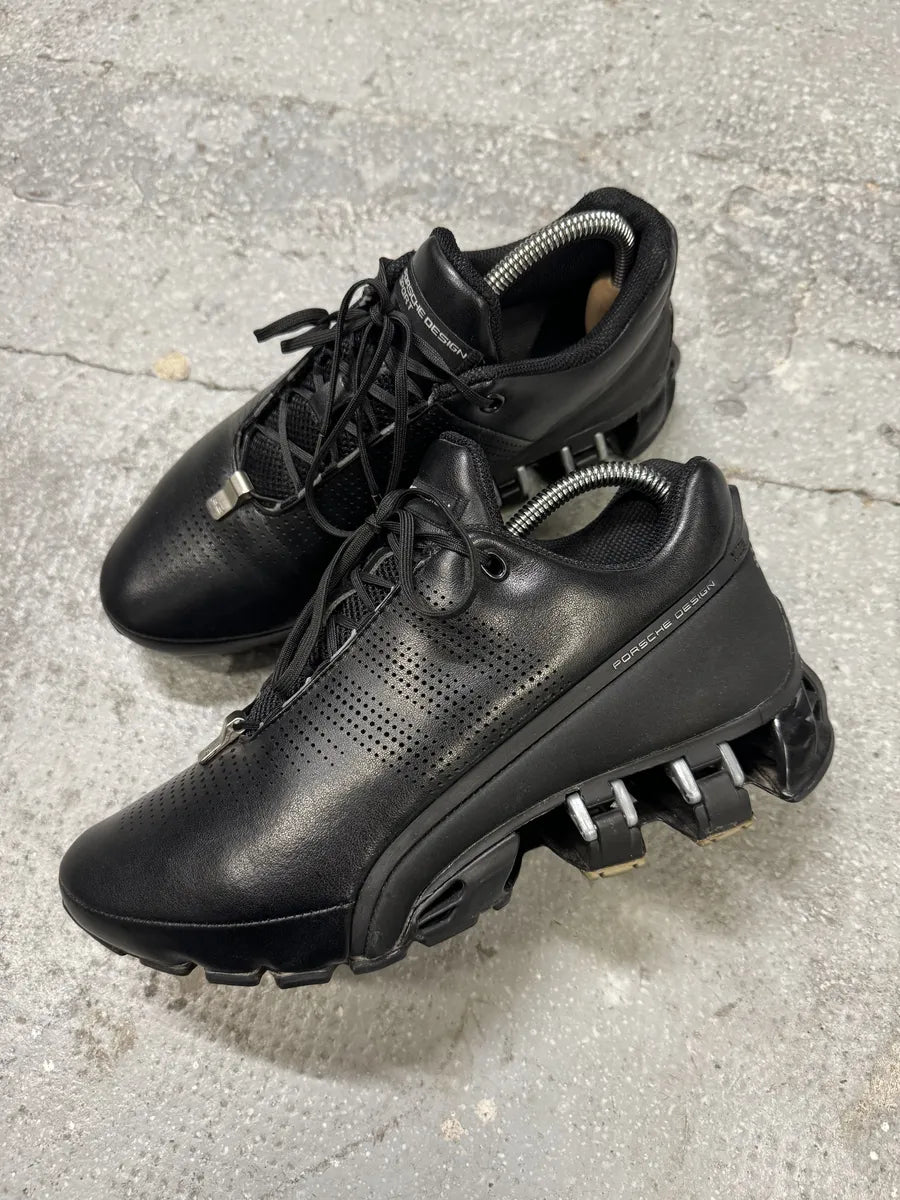 2010 Adidas x Porsche P5000 Bounce Black Leather Shoes (40eu/us7) zHgREam 1