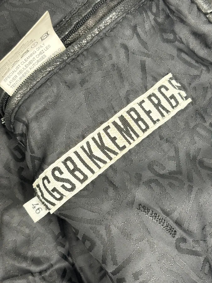 AW2010 Bikkembergs Black Sheep Leather Bomber Jacket EQuopID 10