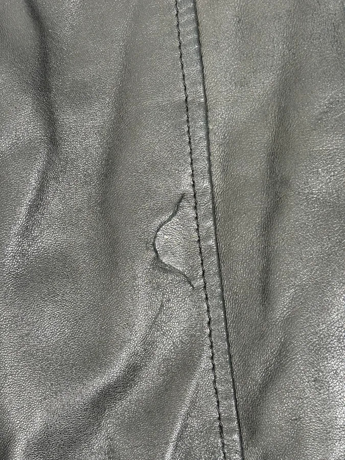 AW2010 Bikkembergs Black Sheep Leather Bomber Jacket EQuopID 8