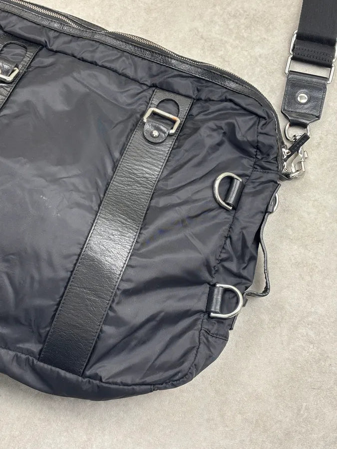 2010s Dolce & Gabbana Black Nylon Multi-Pocket Shoulder Bag cJoiozU 11