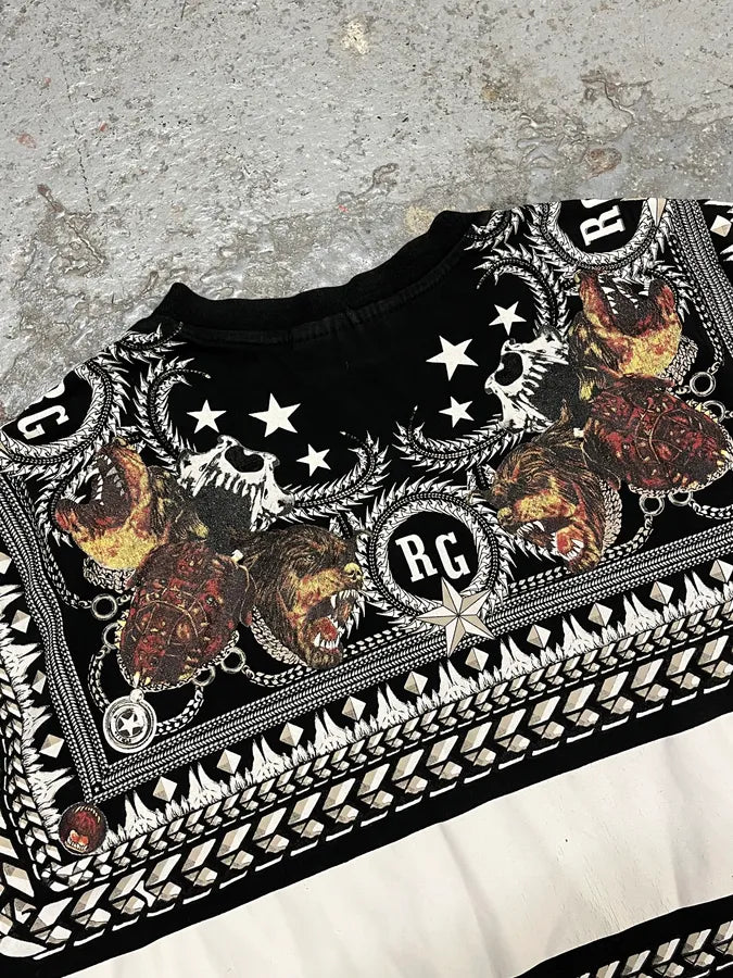 2010 Givenchy Rottweiler Bandana Black T-Shirt uYyVjrI 6