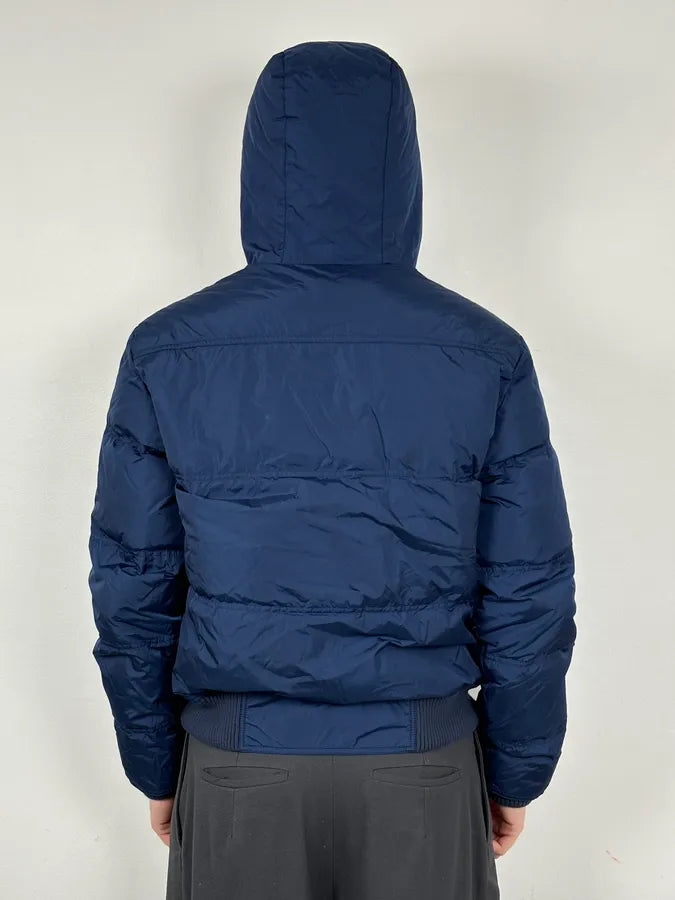 AW2010 Gucci Blue Hooded Quilted Puffer Jacket hzthqfS 2