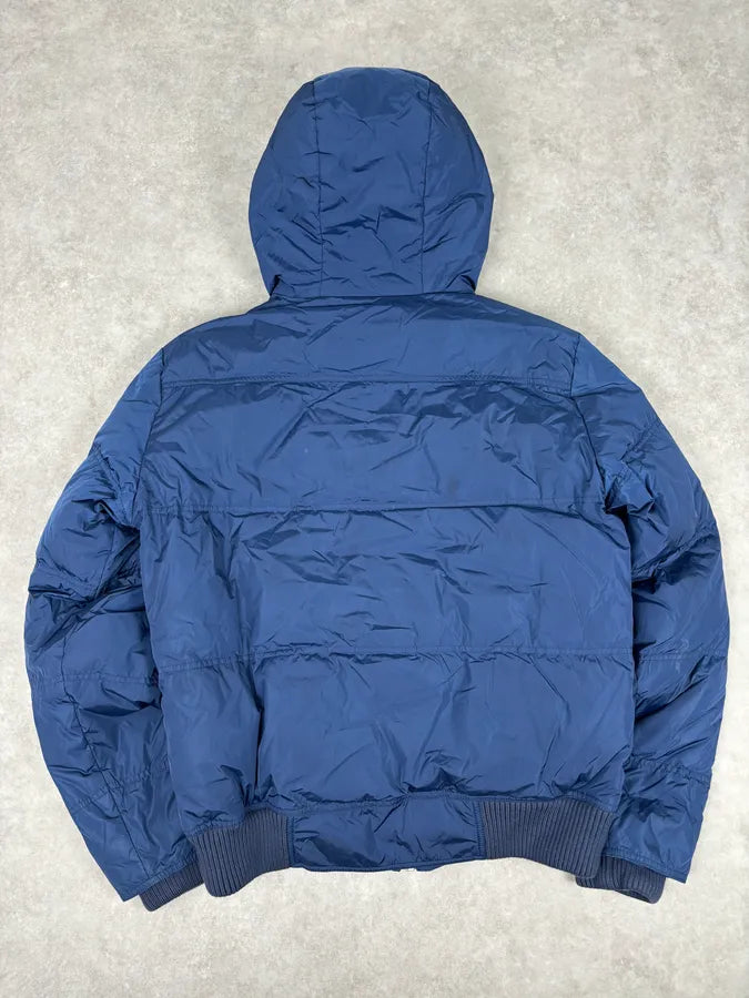 AW2010 Gucci Blue Hooded Quilted Puffer Jacket hzthqfS 4