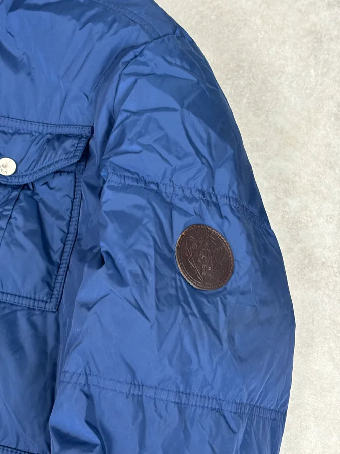 AW2010 Gucci Blue Hooded Quilted Puffer Jacket hzthqfS 7