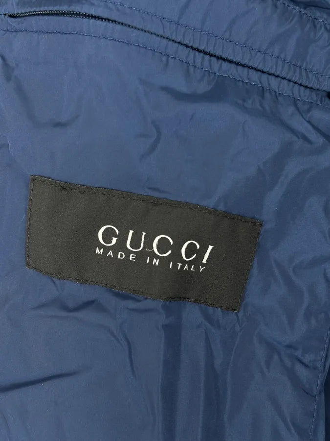 AW2010 Gucci Blue Hooded Quilted Puffer Jacket hzthqfS 9