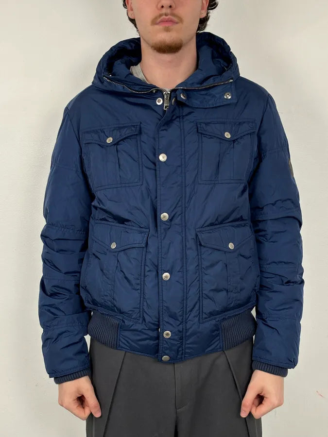 AW2010 Gucci Blue Hooded Quilted Puffer Jacket hzthqfS 1