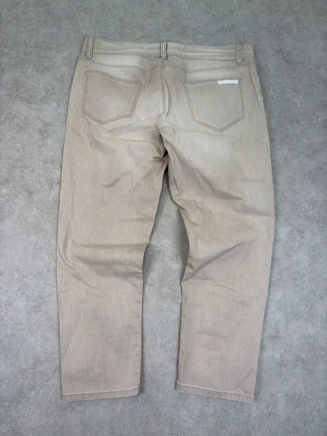 SS2010 Prada Light Beige Straight-Leg Denim Jeans MEEbQEF 5