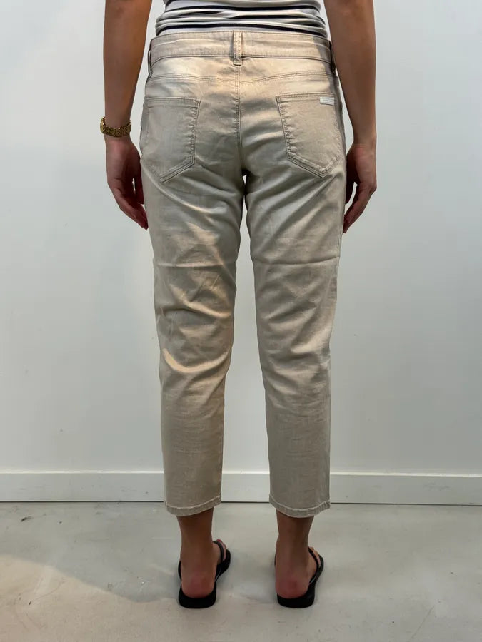 SS2010 Prada Light Beige Straight-Leg Denim Jeans MEEbQEF 2