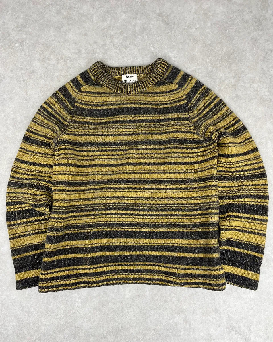 AW2016 Acne Studios Yellow Striped Sweater kZShlLT 0