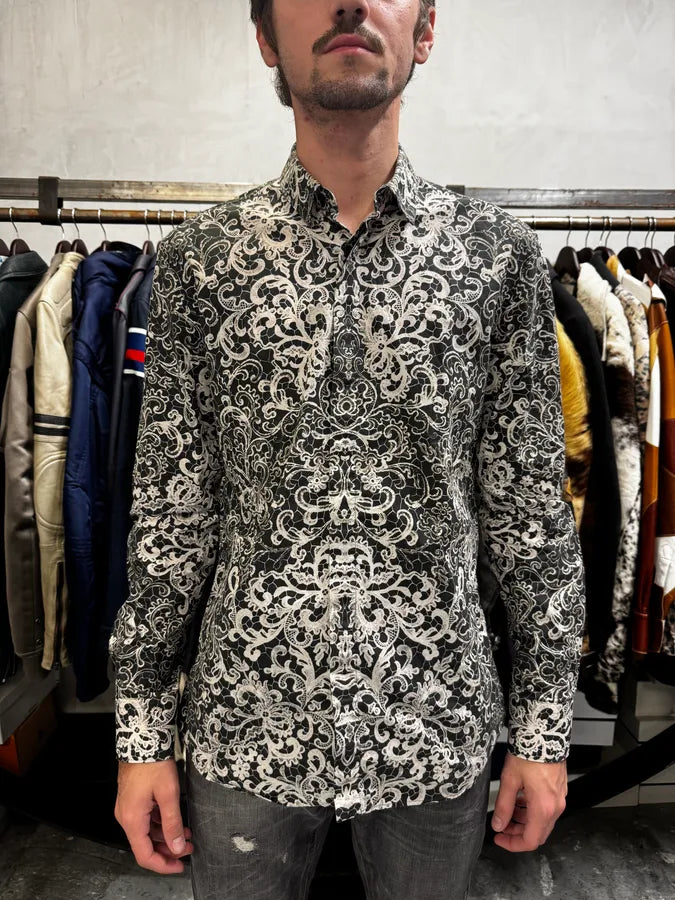 2010s Alexander McQueen Black & White Royal Dynastie Shurt hoLwRLs 1