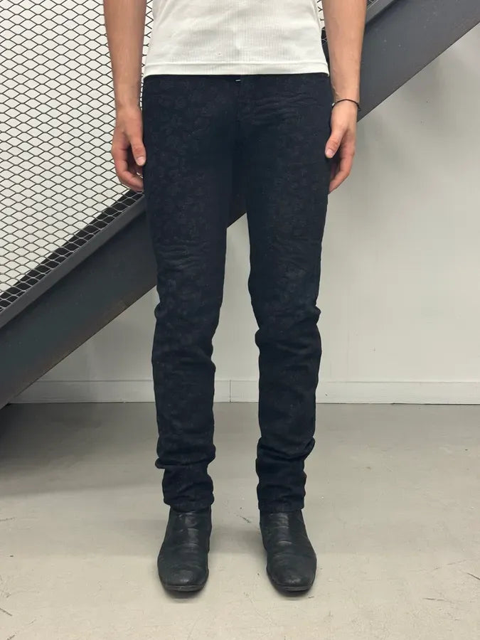 2010s Alexander McQueen Black Leopard Jeans  BmMhUOx 1