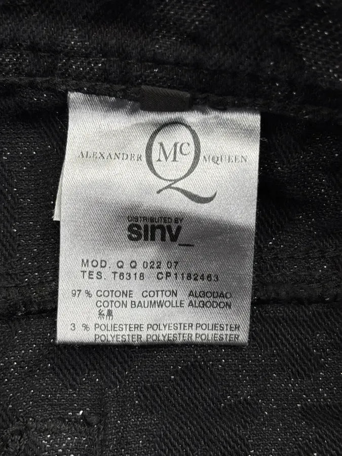 2010s Alexander McQueen Black Leopard Jeans  BmMhUOx 13