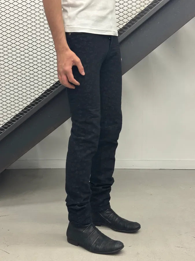 2010s Alexander McQueen Black Leopard Jeans  BmMhUOx 2