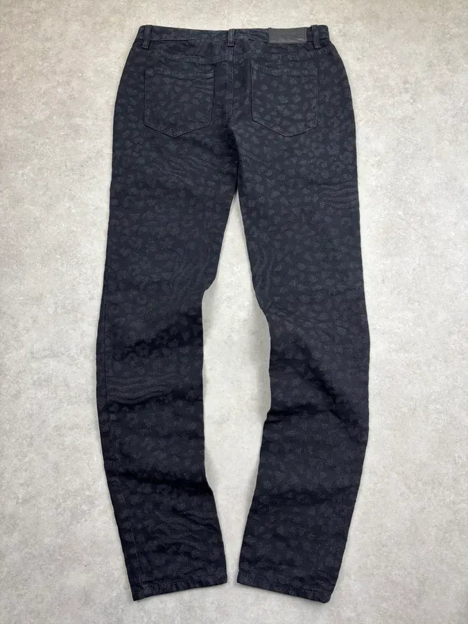 2010s Alexander McQueen Black Leopard Jeans  BmMhUOx 5