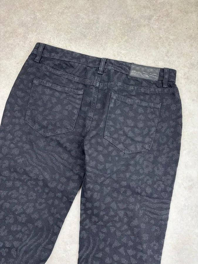 2010s Alexander McQueen Black Leopard Jeans  BmMhUOx 6