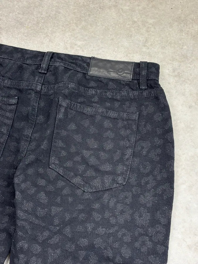 2010s Alexander McQueen Black Leopard Jeans  BmMhUOx 7