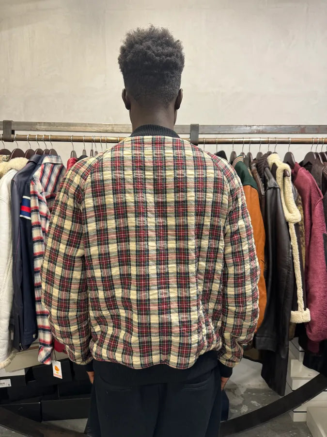 2010s Alexander McQueen Checkered White & Red Bomber Jacket sNvxZqa 2