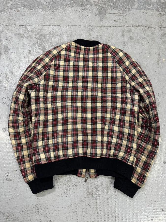 2010s Alexander McQueen Checkered White & Red Bomber Jacket sNvxZqa 3