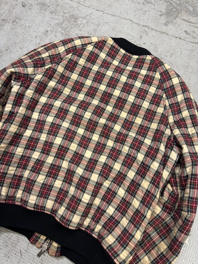 2010s Alexander McQueen Checkered White & Red Bomber Jacket sNvxZqa 6