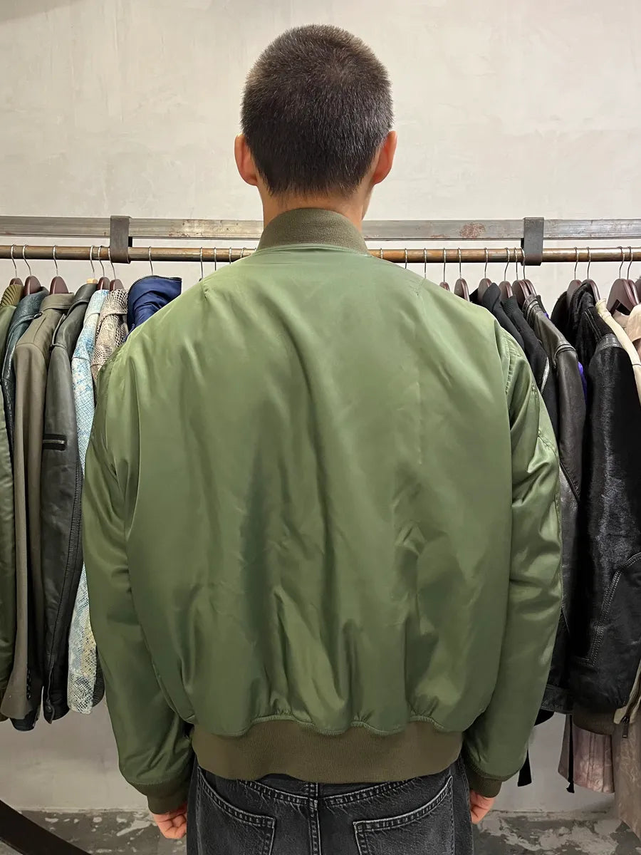 2010s Alexander McQueen Floral Green Bomber Jacket oTSQHza 3