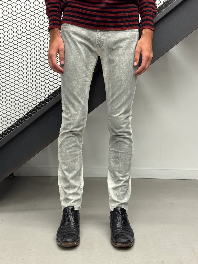 2010s Alexander McQueen Grey Denim Washed Skinny Jeans SSnCWgg 0