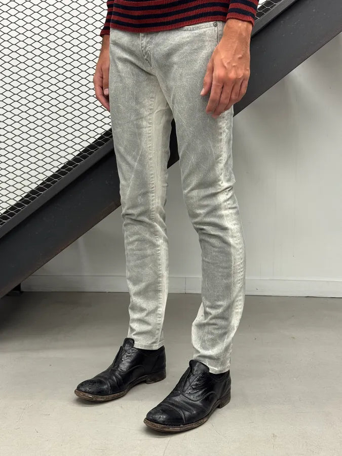 2010s Alexander McQueen Grey Denim Washed Skinny Jeans SSnCWgg 1