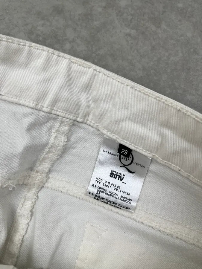 2010s Alexander McQueen Grey Denim Washed Skinny Jeans SSnCWgg 10