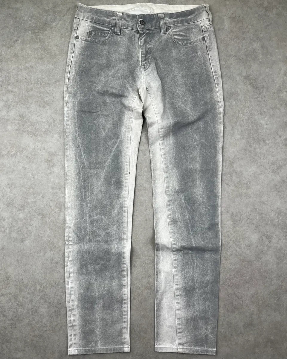 2010s Alexander McQueen Grey Denim Washed Skinny Jeans SSnCWgg 3