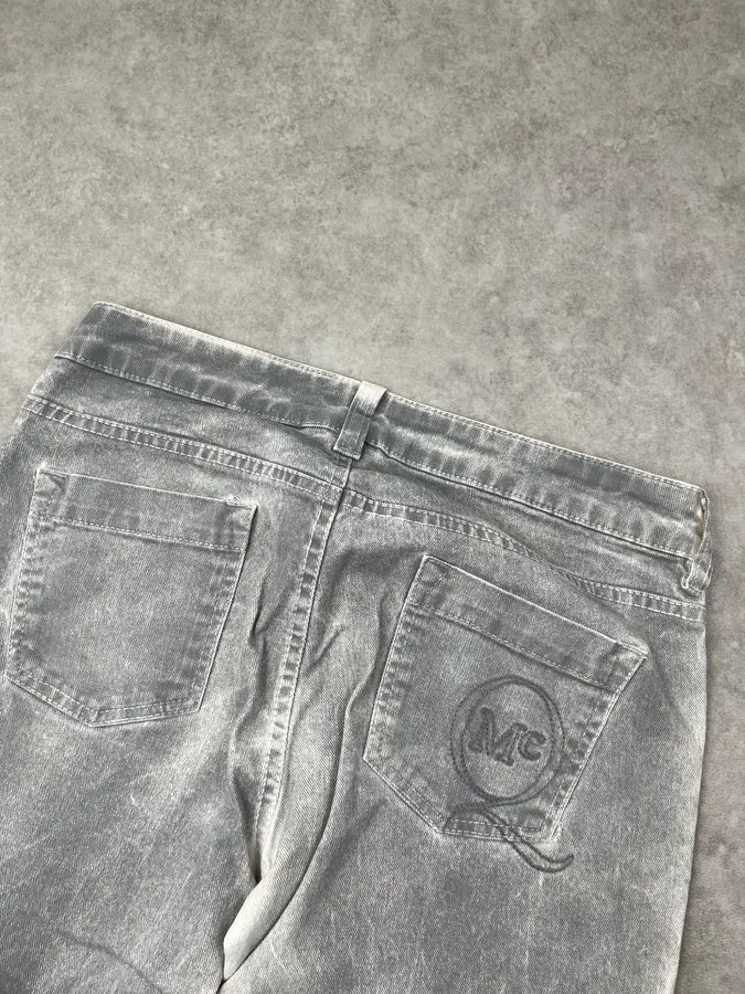 2010s Alexander McQueen Grey Denim Washed Skinny Jeans SSnCWgg 6