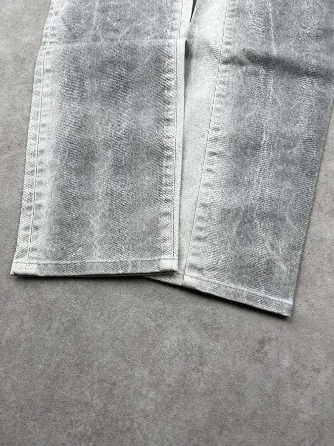 2010s Alexander McQueen Grey Denim Washed Skinny Jeans SSnCWgg 7
