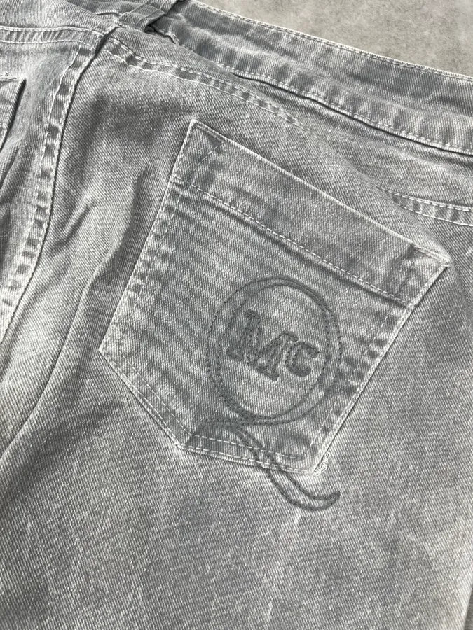 2010s Alexander McQueen Grey Denim Washed Skinny Jeans SSnCWgg 8