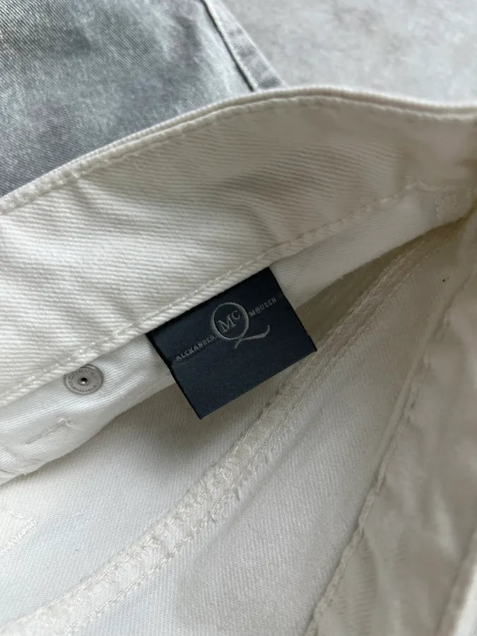 2010s Alexander McQueen Grey Denim Washed Skinny Jeans SSnCWgg 9