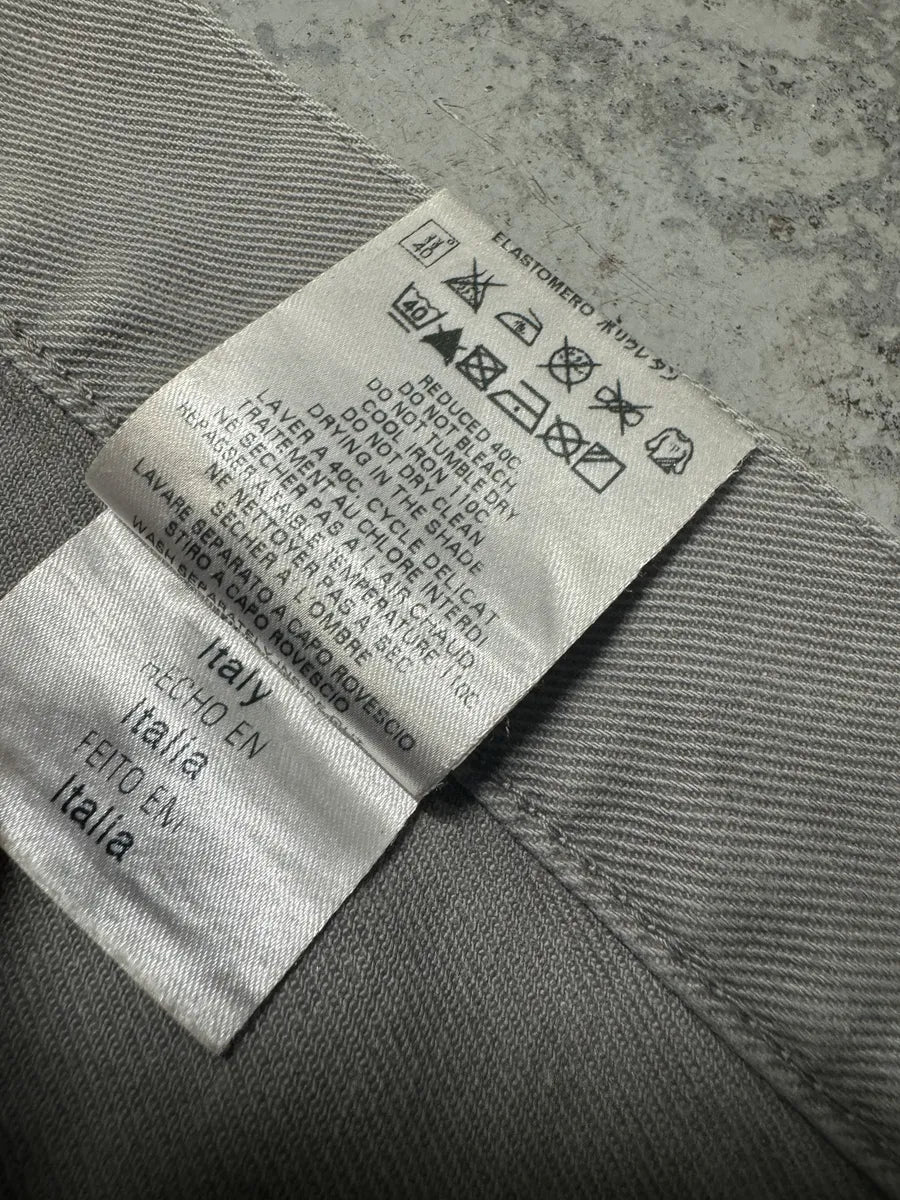 2010s Alexander Mcqueen Painted Abstract Grey Pants msvtunv 10