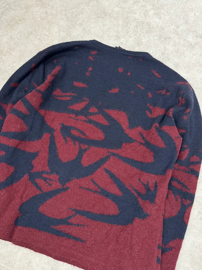 2010s Alexander McQueen Red & Navy Contemporary Sweater OyXdueQ 5