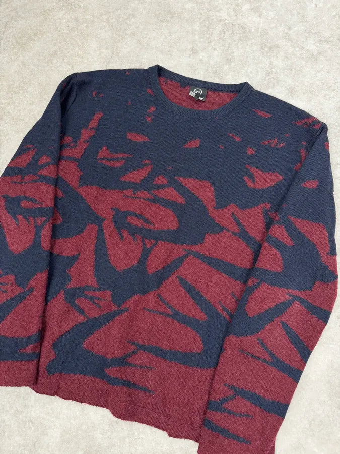 2010s Alexander McQueen Red & Navy Contemporary Sweater OyXdueQ 4
