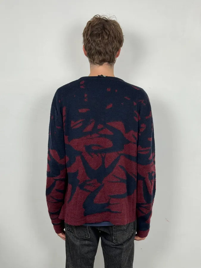 2010s Alexander McQueen Red & Navy Contemporary Sweater OyXdueQ 2