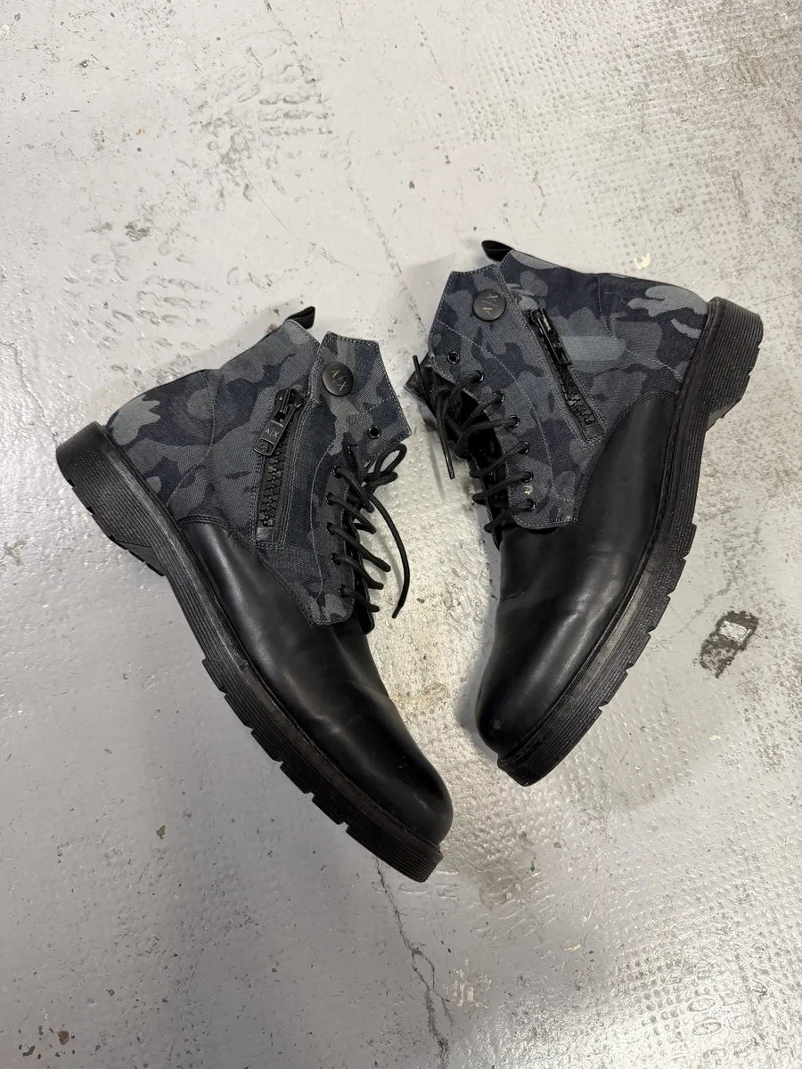 2010s Armani Black Camo Hybrid Boots iJXFtfp 2