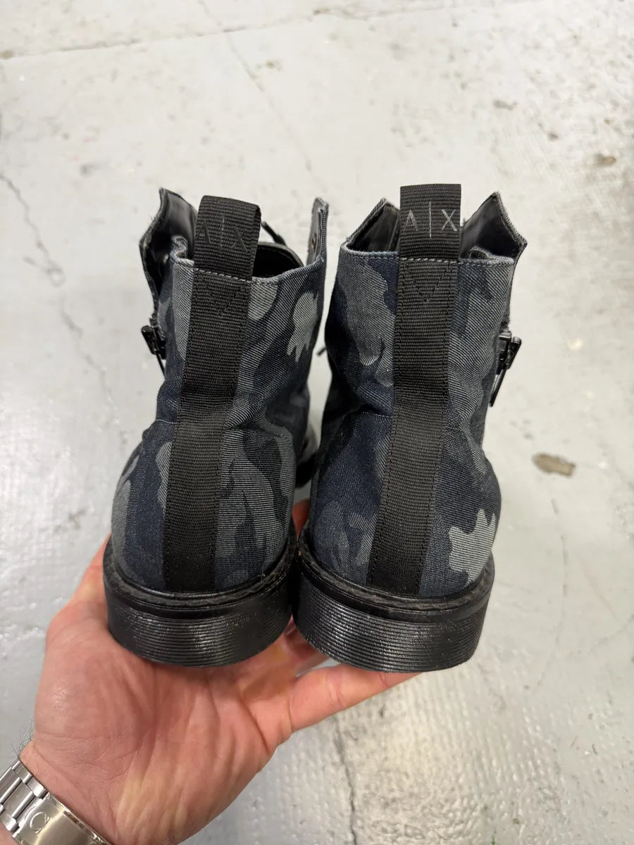 2010s Armani Black Camo Hybrid Boots iJXFtfp 3