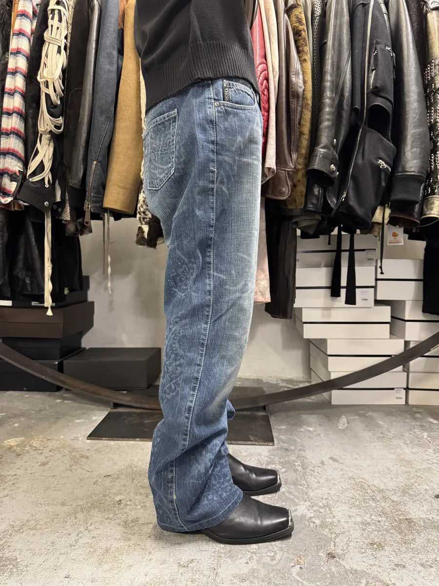 2010s Armani Blue Tagged Washed Denim Jeans ZusjyCC 3