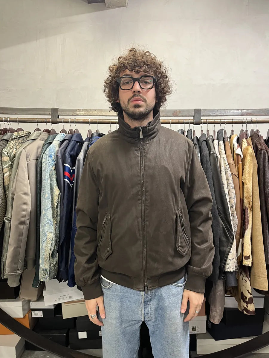 2010s Armani Collezioni Brown Bomber Jacket sMWXDda 2