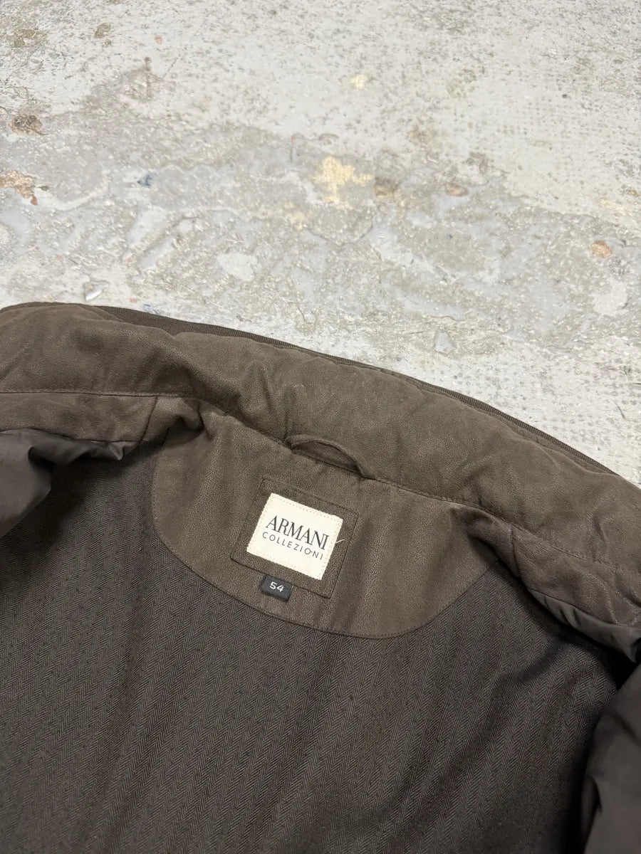 2010s Armani Collezioni Brown Bomber Jacket sMWXDda 6
